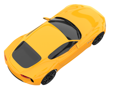 modern sarı araba beyaz arka planda izole edildi