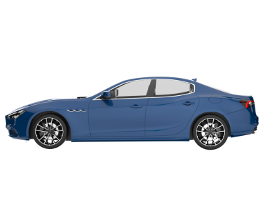 - Araba. Ön manzara. İzole. vektör illüstrasyonu.