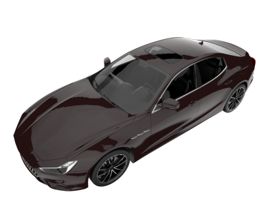 beyaz arkaplanda modern araba