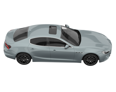 Modern lüks araba izole edilmiş. 3 Boyutlu Hazırlama