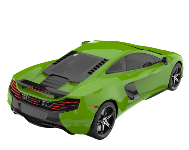 yeşil spor modern araba - arka plan