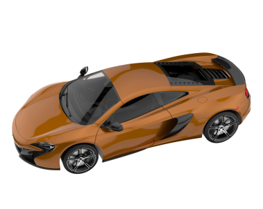 Araba modern sedan arka planda. 3d oluşturma