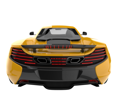 modern lüks araba siyah arka planda izole.