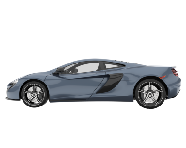 Modern süper arabanın vektör çizimi izole edildi