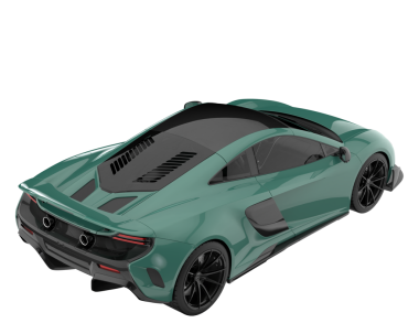 Arka planda modern araba, 3 boyutlu çizim..