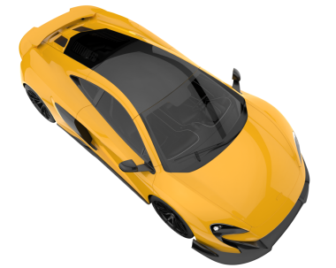 modern araba beyaz arka planda izole edilmiş 3 boyutlu resimleme