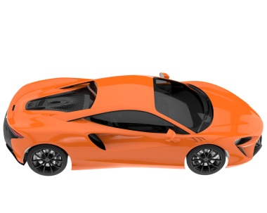 Araba arka planda izole edilmiş. 3d illüstrasyon.