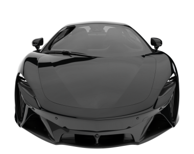 Modern araba arka planda izole edilmiş. 3d illüstrasyon