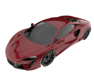 modern süper araba - 3D görüntüleme