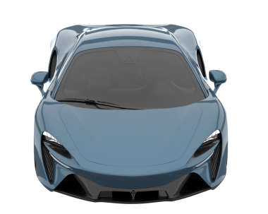 Stüdyo ortamında daha az jenerik modern bir arabanın 3 boyutlu çizimi