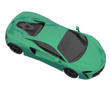 arkaplanda izole edilmiş araba, 3 boyutlu görüntüleme.