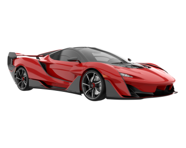 Modern bir arabanın 3 boyutlu görüntüsü