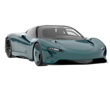 Daha az genel bir konsept arabanın 3 boyutlu çizimi