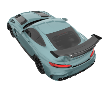 Modern araba. 3d oluşturma