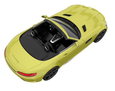 modern sarı spor araba