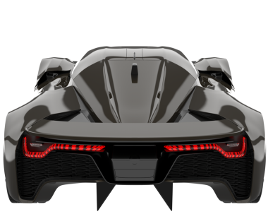 Modern süper araba beyaz arka planda izole edilmiş. 3d oluşturma