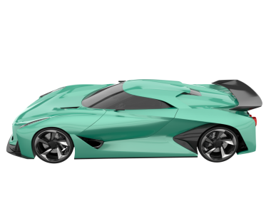 Daha az genel bir konsept arabanın 3 boyutlu çizimi