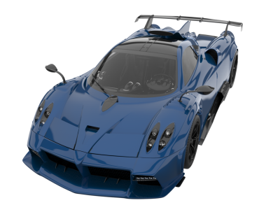 modern lüks mavi araba - ön manzara