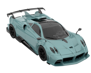 beyaz arka planda modern araba