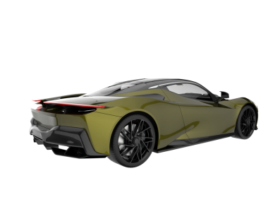 gerçekçi 3D lüks araba tasarımı