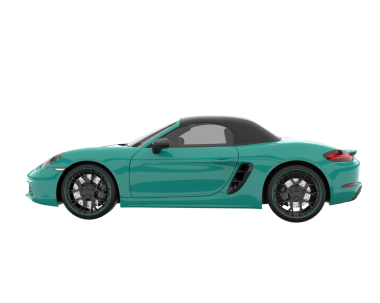 gerçekçi 3 boyutlu yeşil araba çizimi