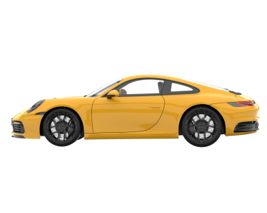 sarı modern lüks araba