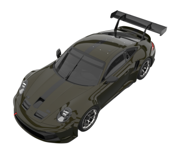 Beyaz arkaplandaki araba