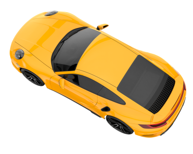 modern lüks sarı araba