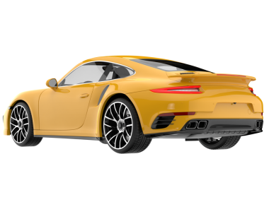 Modern araba beyaz arka planda izole edilmiş. 3d oluşturma