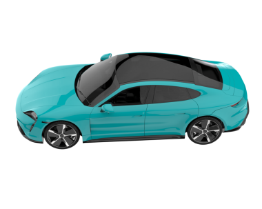 Beyaz arkaplandaki araba