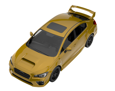 Daha az genel bir konsept arabanın 3 boyutlu çizimi