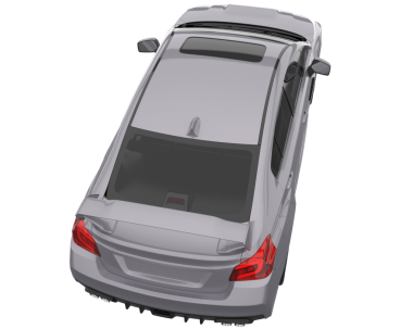 Araba beyaz arka planda izole edilmiş. 3d oluşturma