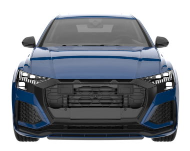 Bir SUV 'un 3 boyutlu görüntülemesi - beyaz arkaplanda izole edilmiş