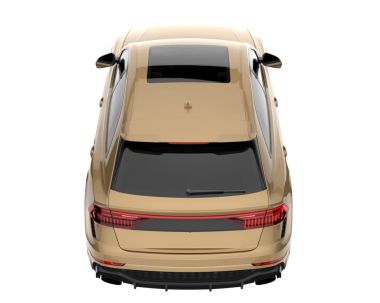 Beyaz arka planda bir araba. yüksek çözünürlüklü resimleme