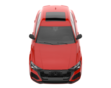 modern kırmızı SUV arabası