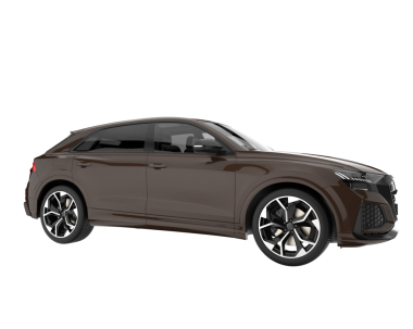 modern kompakt araba beyaz arkaplanda izole edildi.