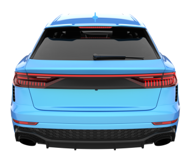 mavi lüks modern spor araba - yan görünüm