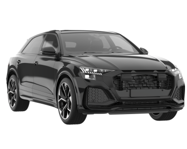 araba modern SUv arka planda izole.