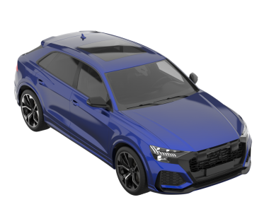 Modern araba arka planda izole edilmiş. 3 Boyutlu Hazırlama.