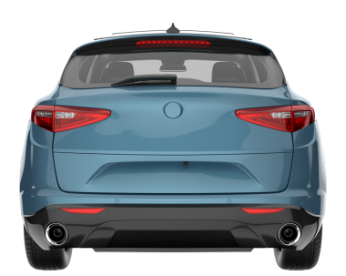 beyaz arkaplanda modern araba