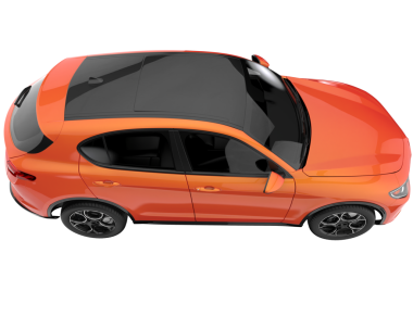 Araba beyaz arka planda izole edilmiş. 3d oluşturma.