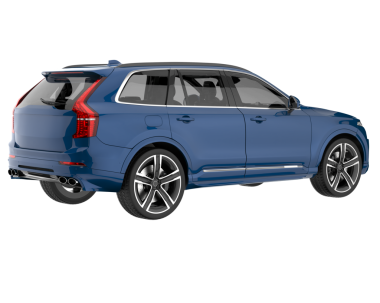 modern araba beyaz arka planda 3 boyutlu görüntüleme