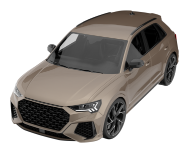 Arka planda izole edilmiş modern lüks araba. 3d oluşturma