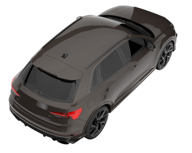 Siyah arka planda modern lüks bir araba. 3 Boyutlu Hazırlama