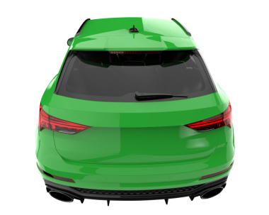 Siyah arka planda modern araba. 3 Boyutlu Hazırlama