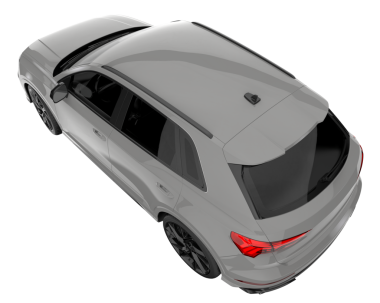 modern araba beyaz arka planda izole edilmiş, gölgesi var.