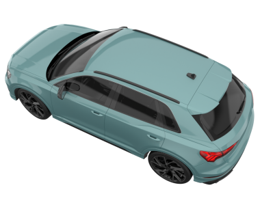 Modern araba arka planda izole edilmiş. 3 Boyutlu Hazırlama