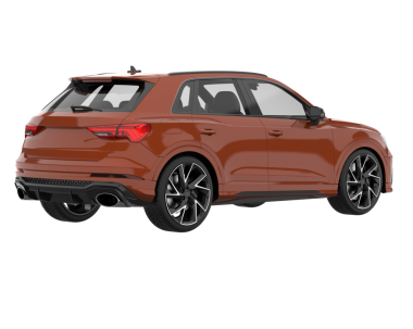 modern SUv beyaz arkaplanda izole edildi 3 d illüstrasyon