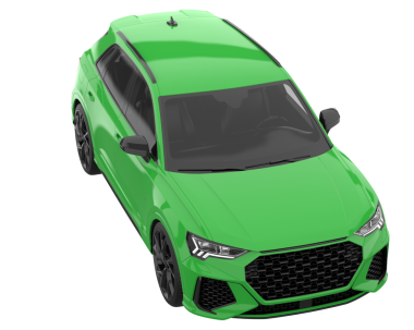 beyaz arkaplanda modern araba