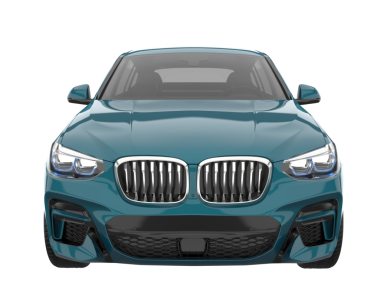 Lüks modern araba beyaz arka planda izole edilmiş. 3d illüstrasyon.